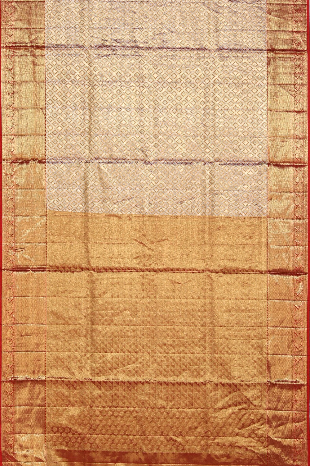 Image of Kanchipattu Tissue Brocade Gold Saree